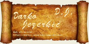 Darko Jezerkić vizit kartica